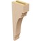 Ekena Millwork 3"W x 6"D x 18"H Thin Pescadero Rough Cedar Woodgrain TimberThane Corbel, Primed Tan CORUR03X06X18PECRCPR - alternate 5